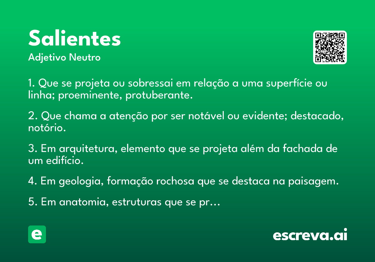 salientes