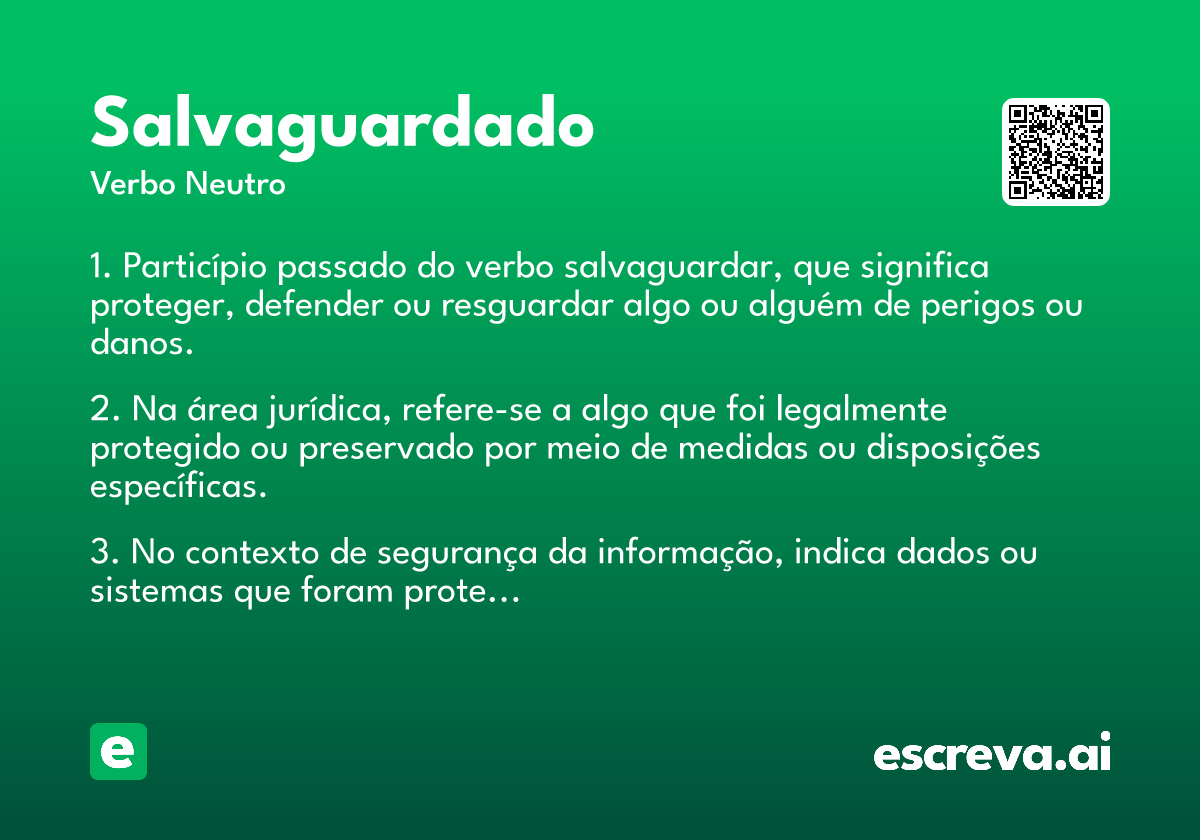salvaguardado
