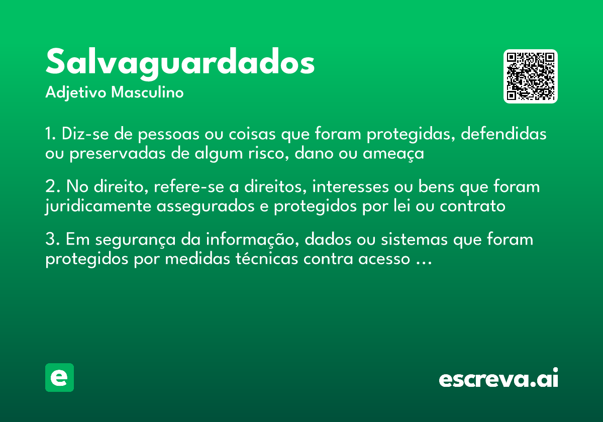 salvaguardados