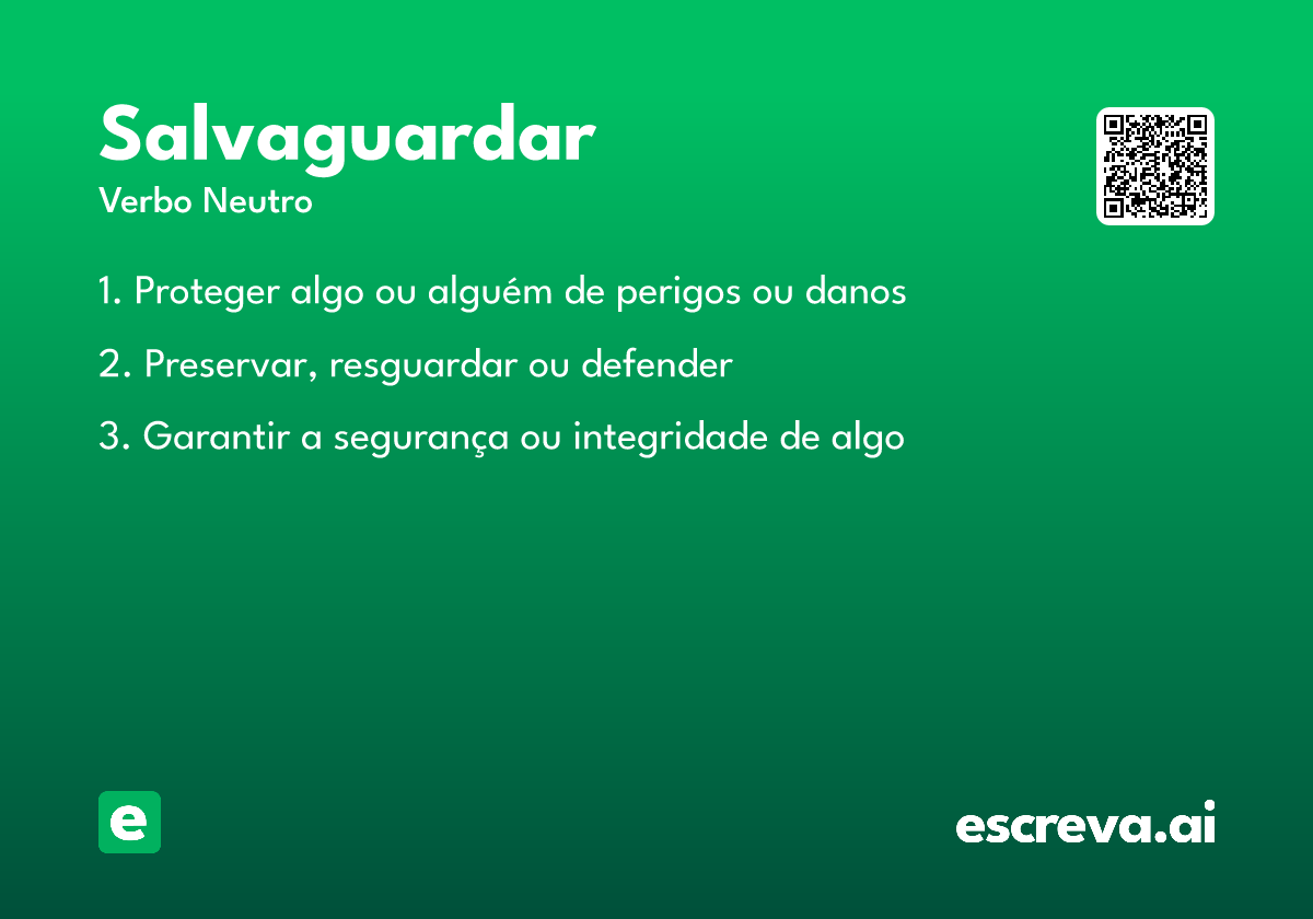 salvaguardar