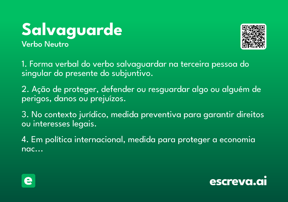 salvaguarde