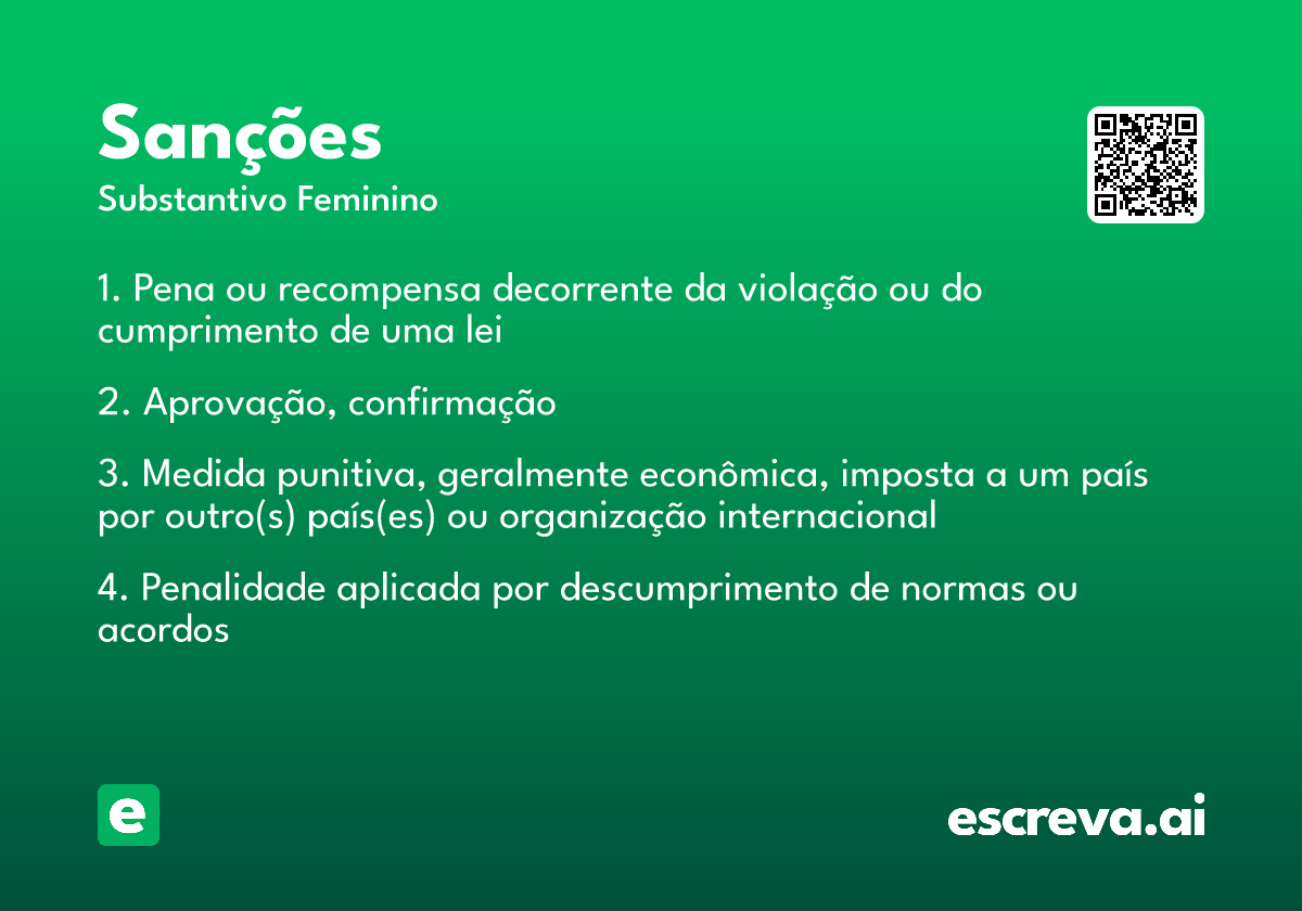 sanções