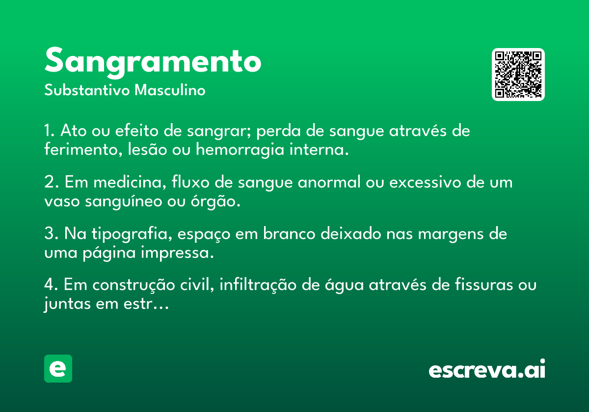 sangramento
