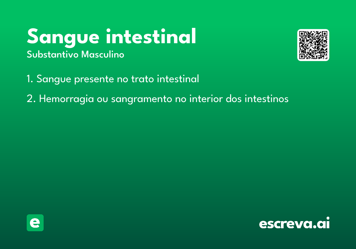 sangue intestinal