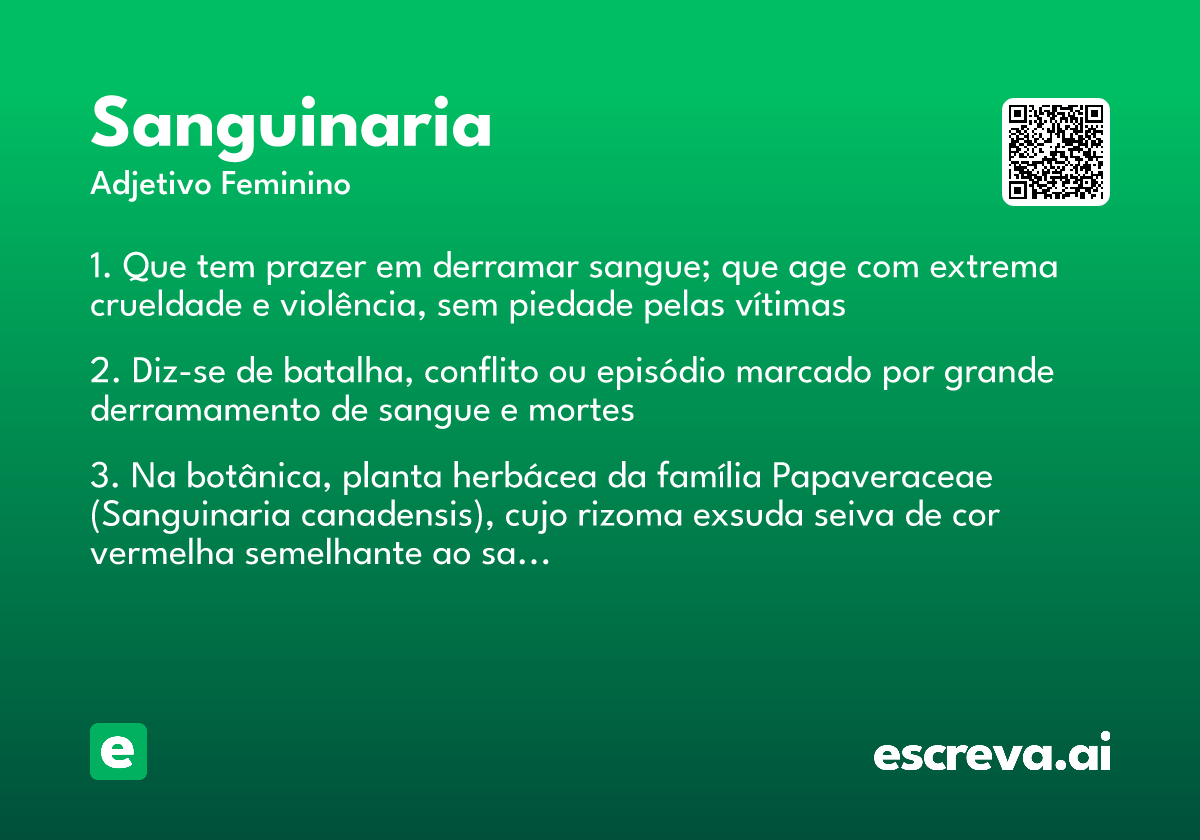 sanguinaria