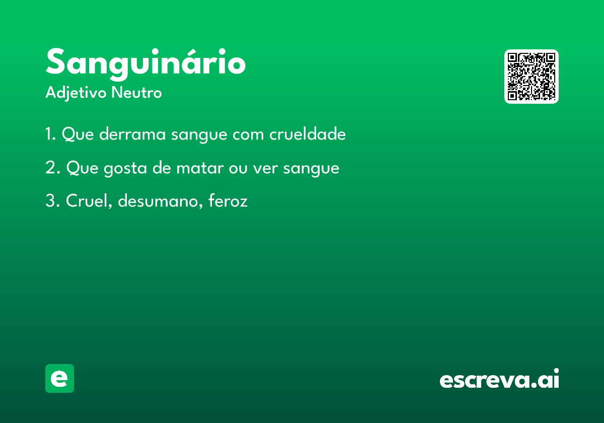 sanguinário