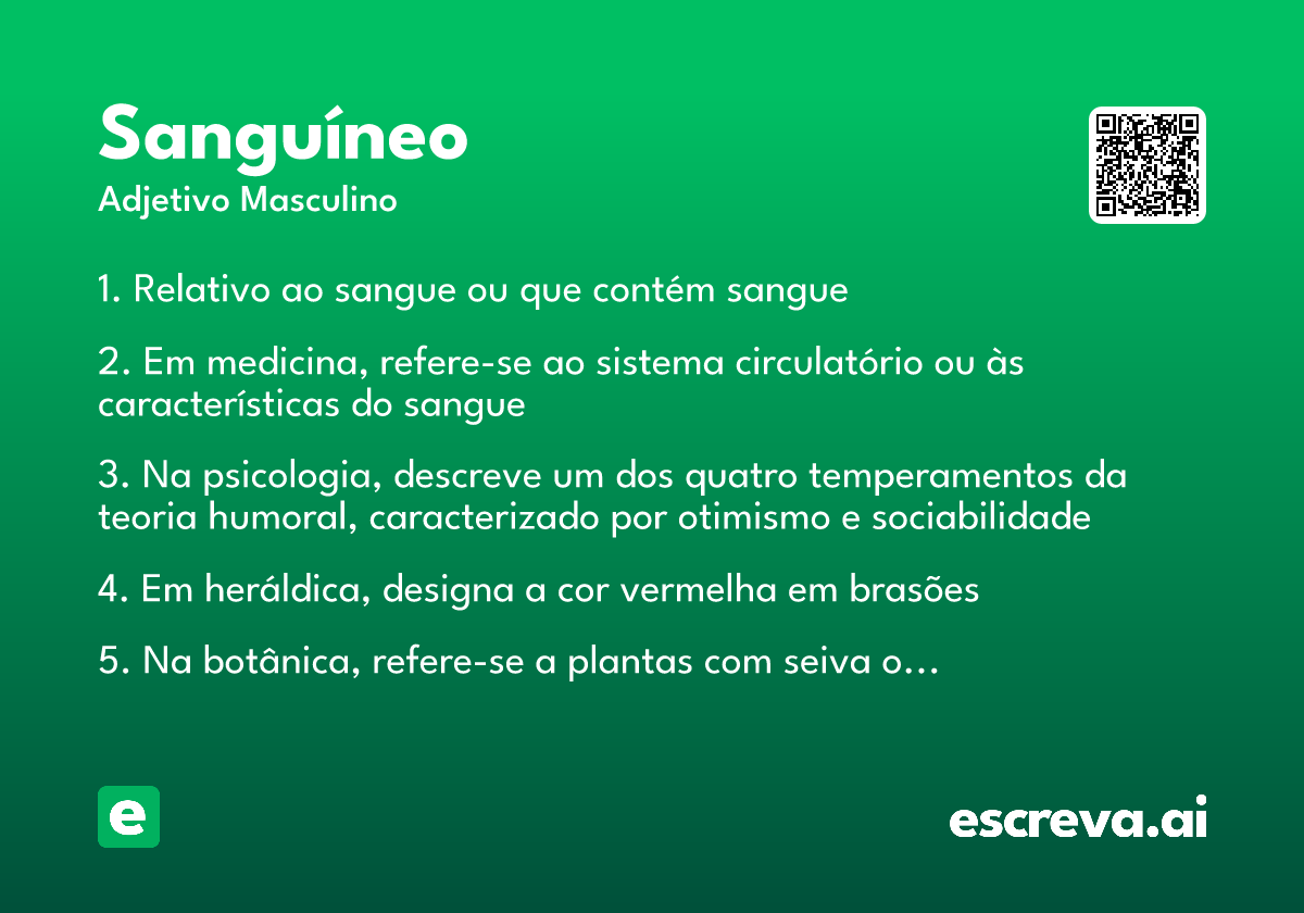 sanguíneo