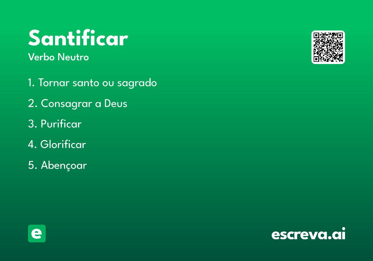 santificar