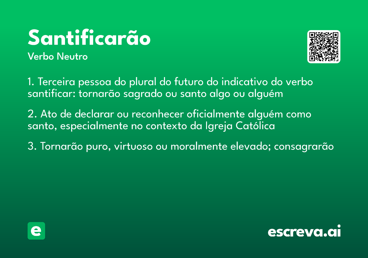 santificarão