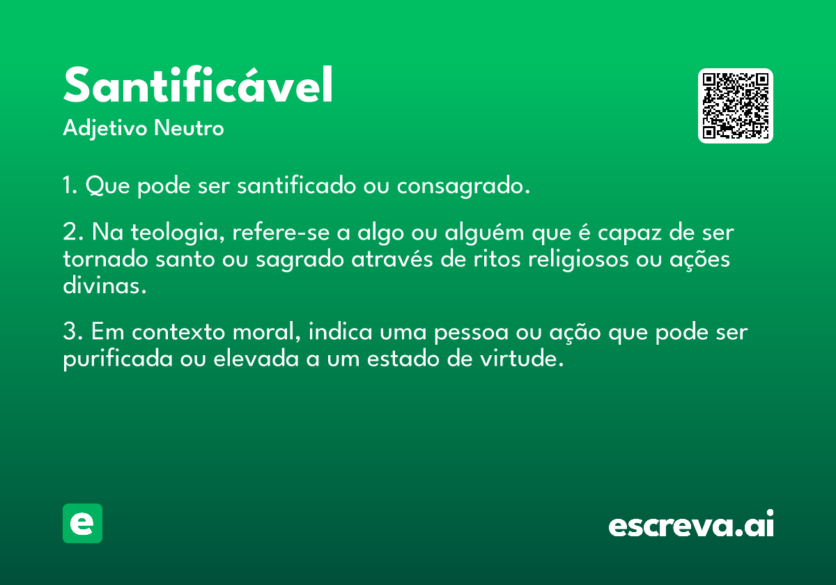 santificável