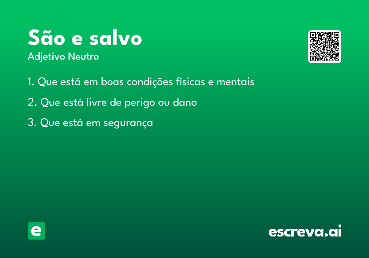 são e salvo