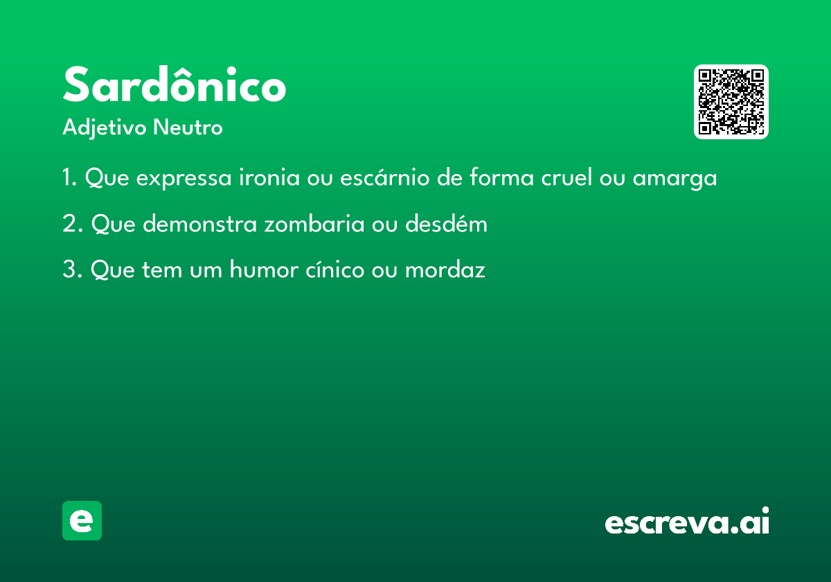 sardônico