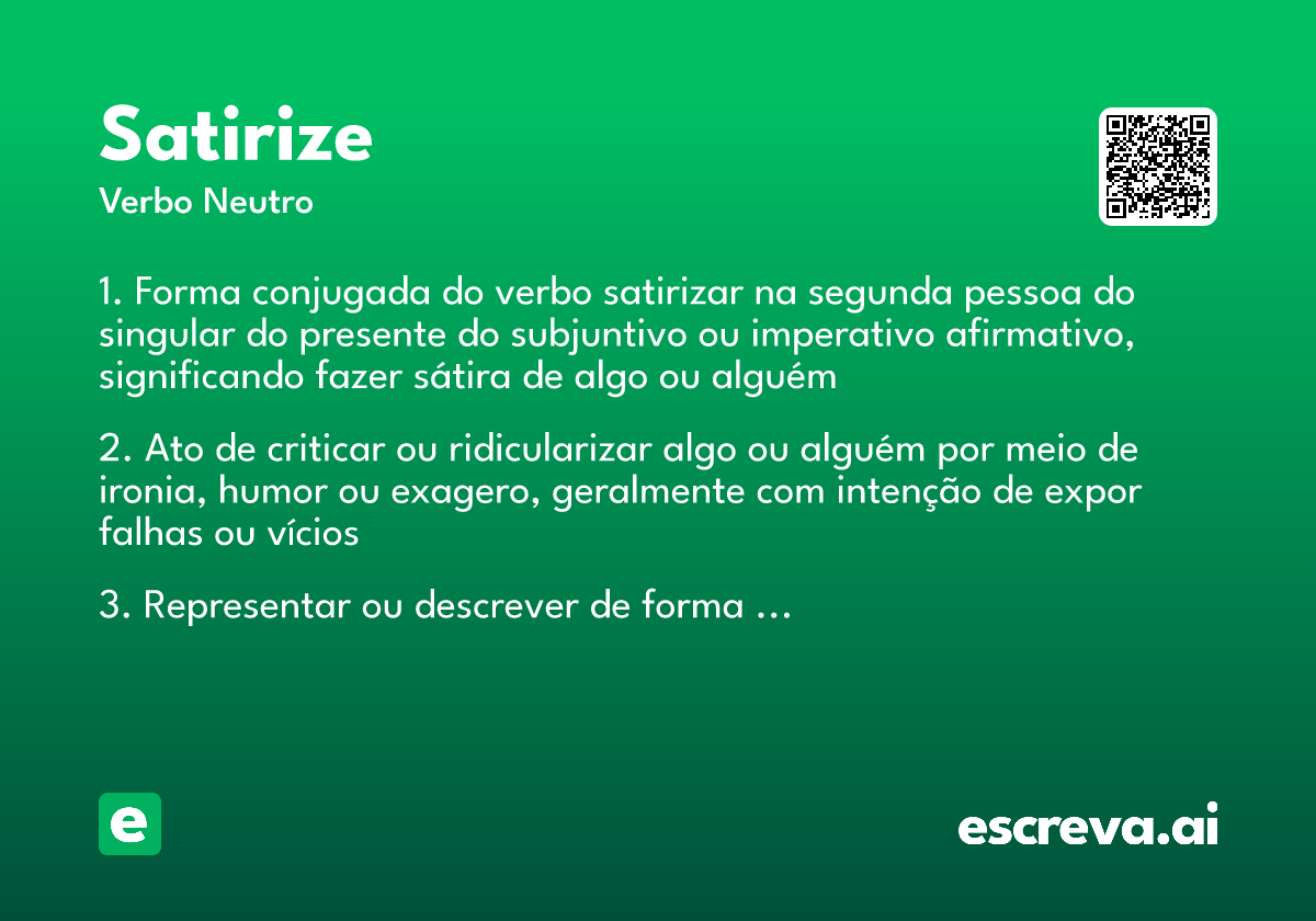 satirize