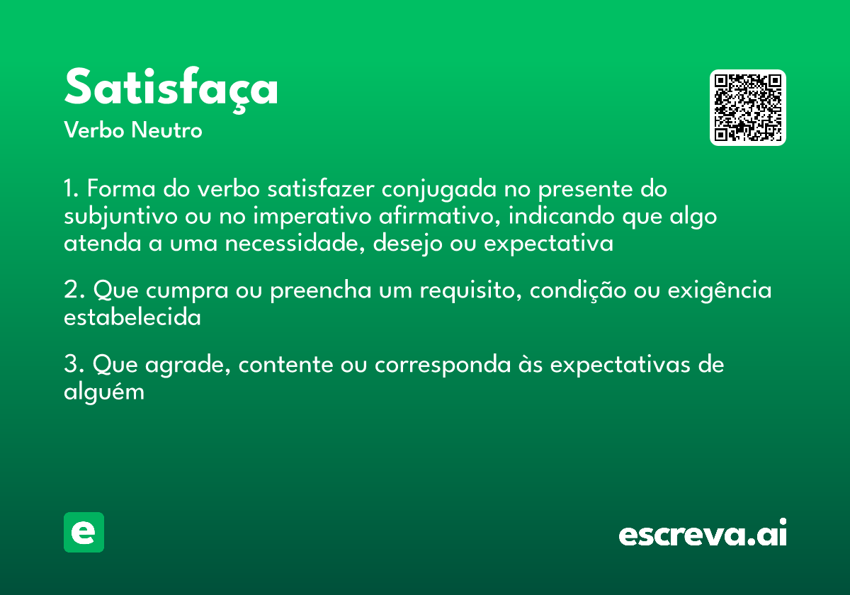 satisfaça