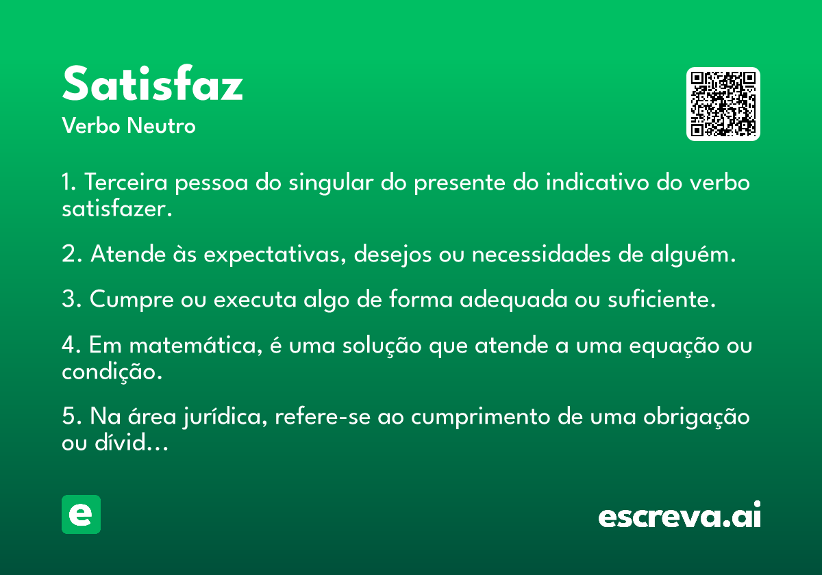 satisfaz