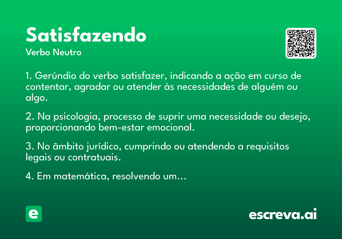 satisfazendo