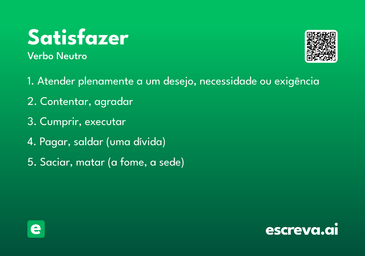 satisfazer