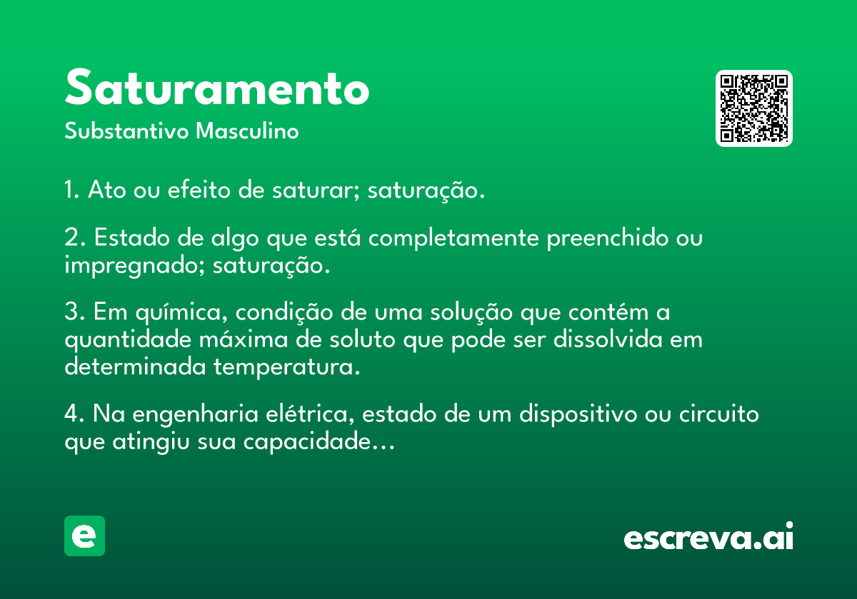 saturamento