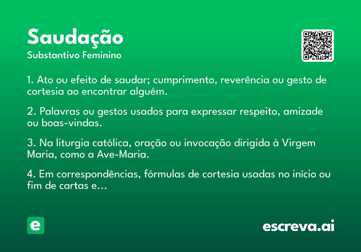 saudação