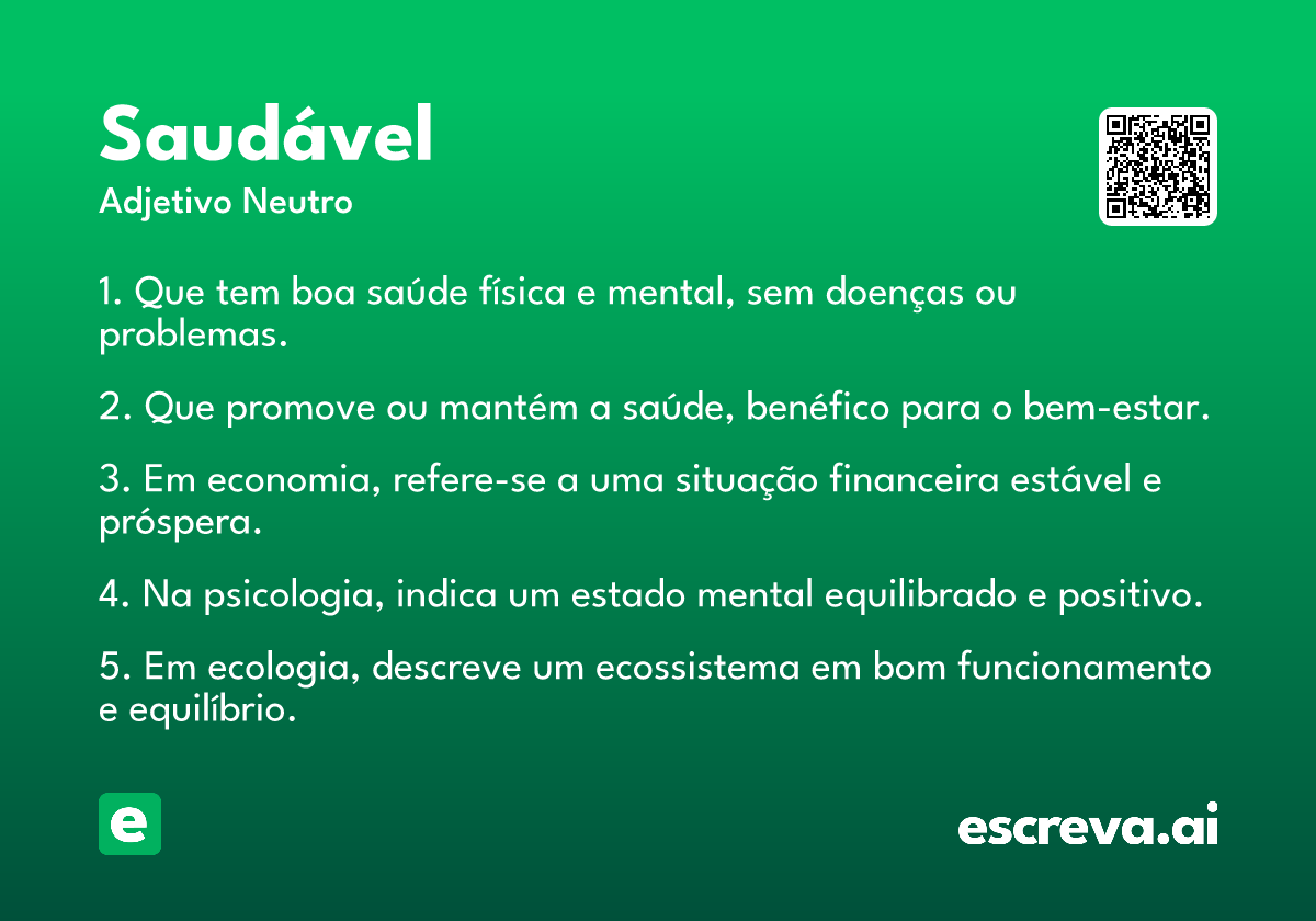 saudável