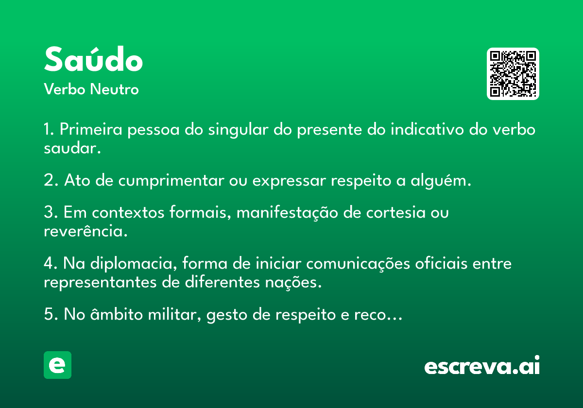 saúdo