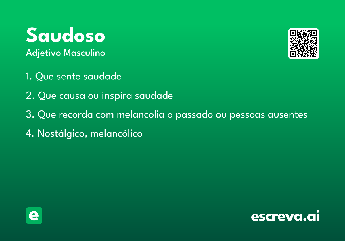 saudoso