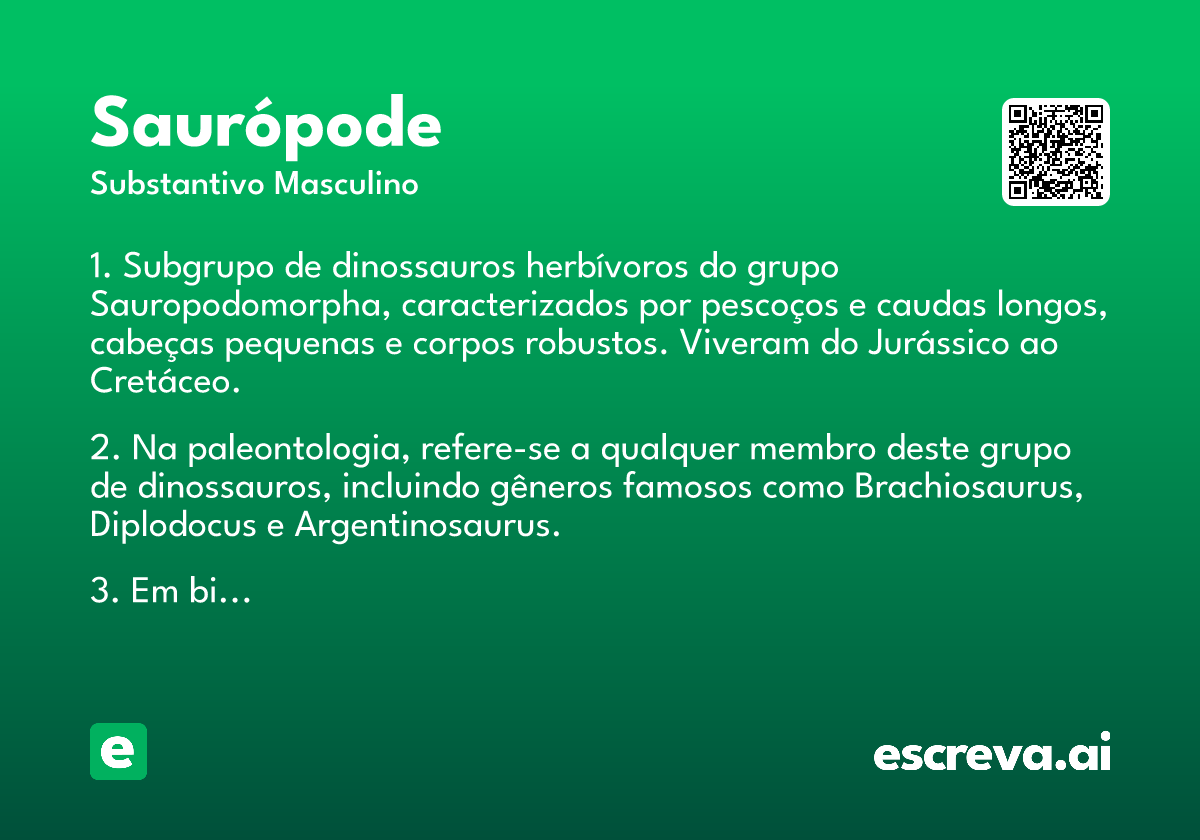 saurópode