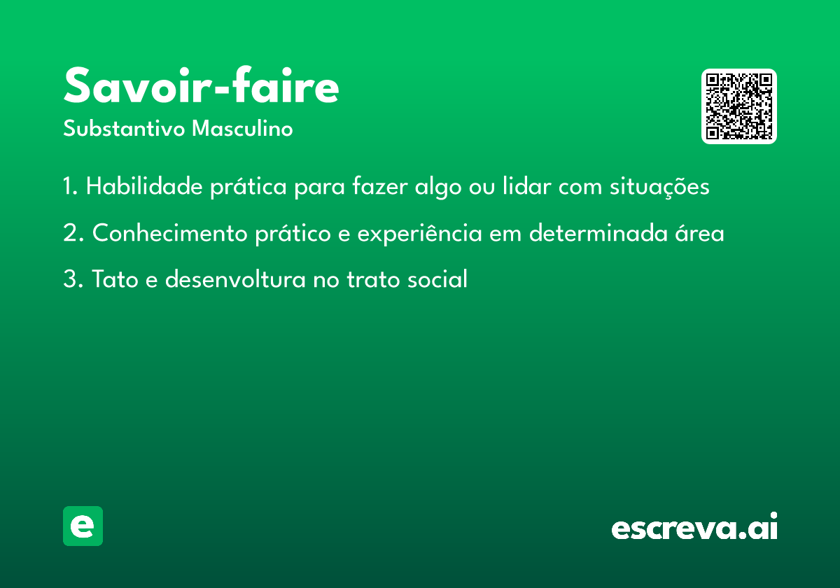 savoir-faire