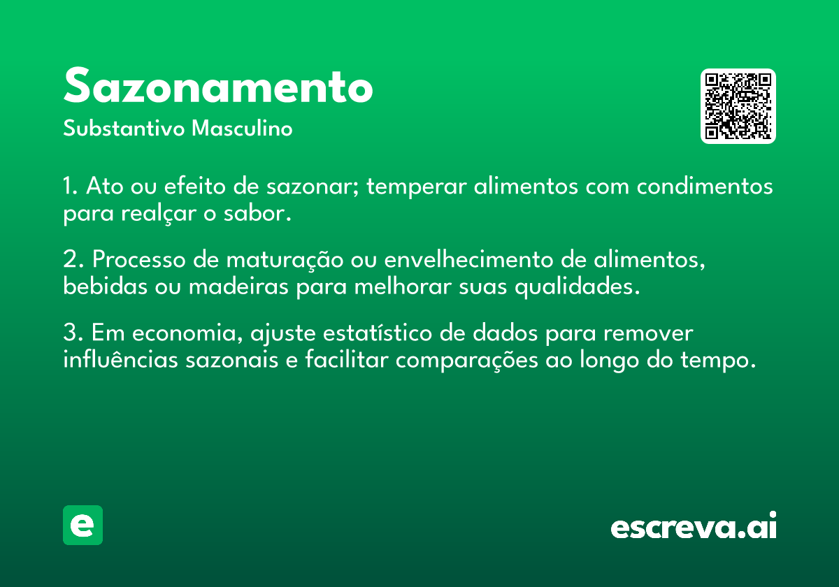 sazonamento