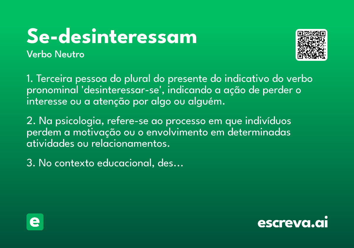se-desinteressam