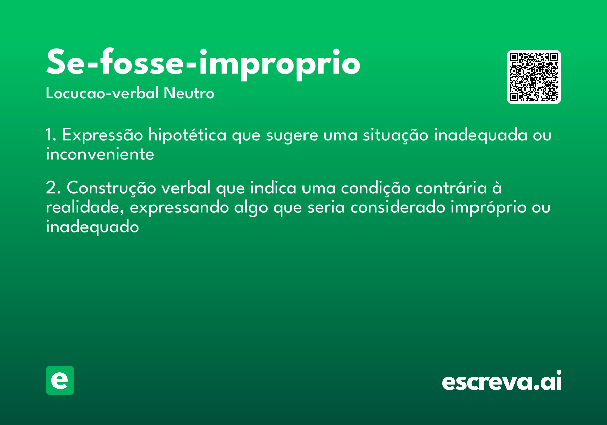 se-fosse-improprio