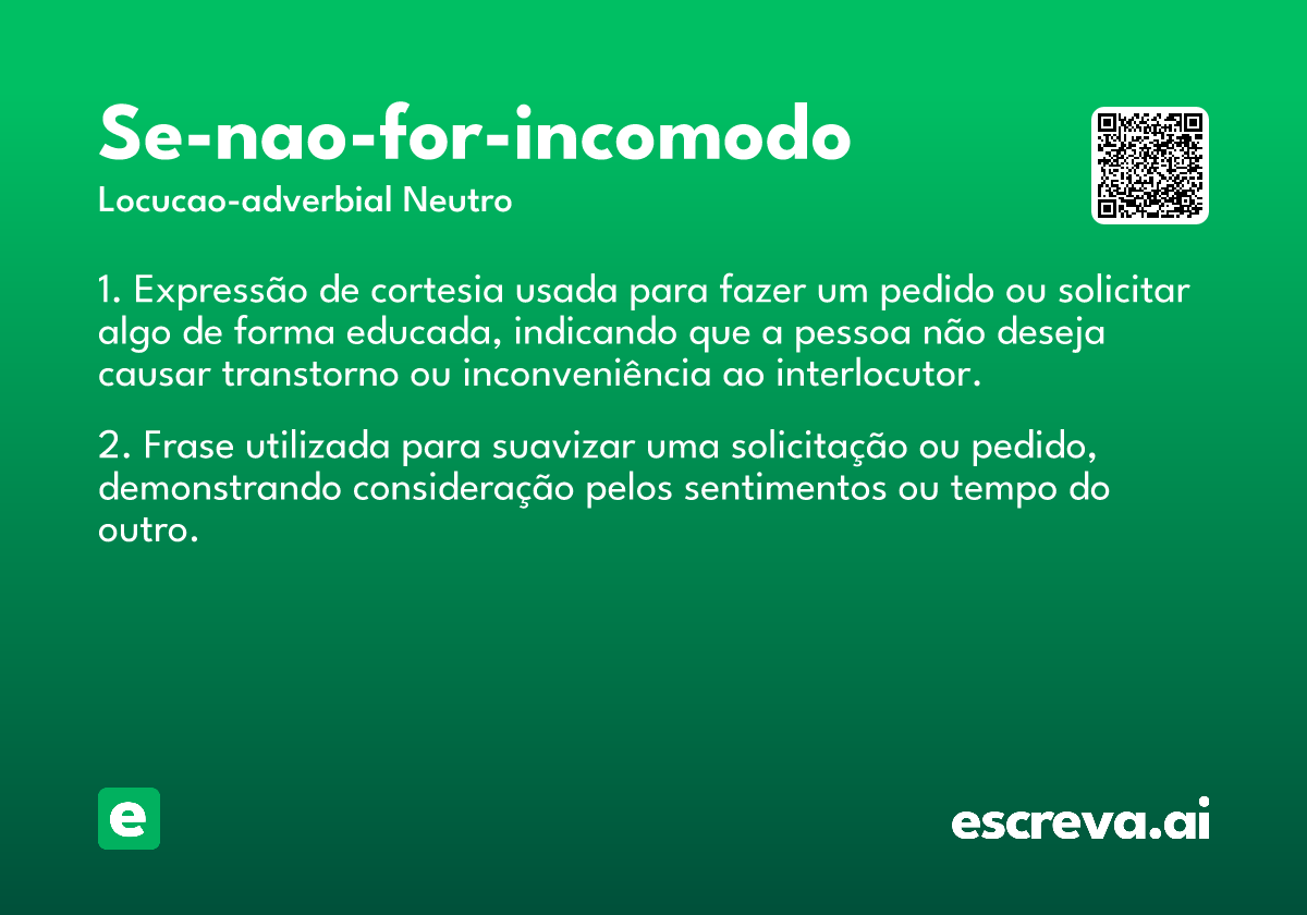se-nao-for-incomodo