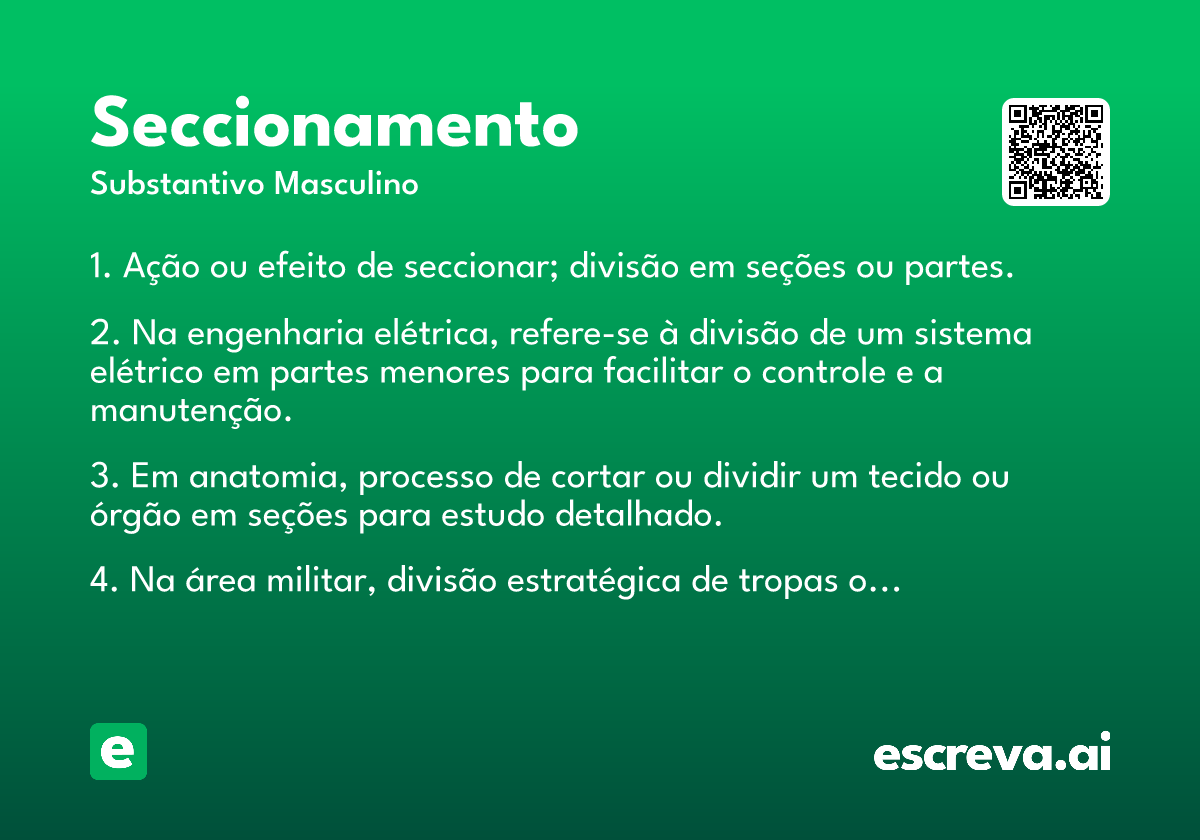 seccionamento