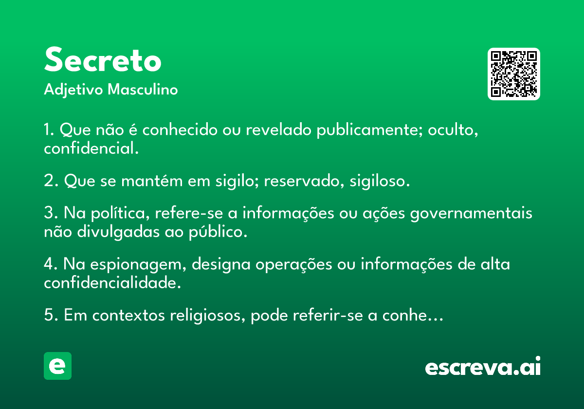 secreto