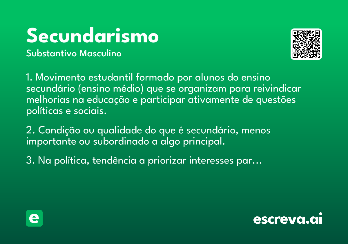 secundarismo