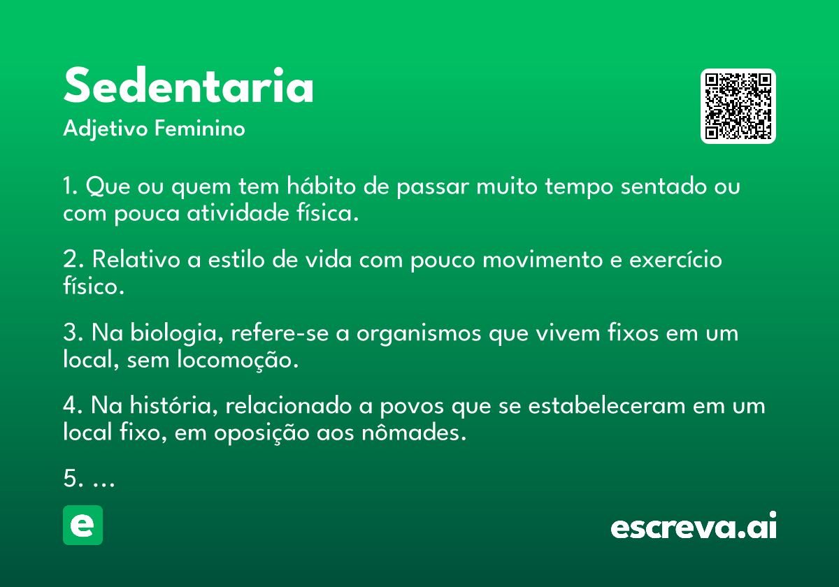 sedentaria