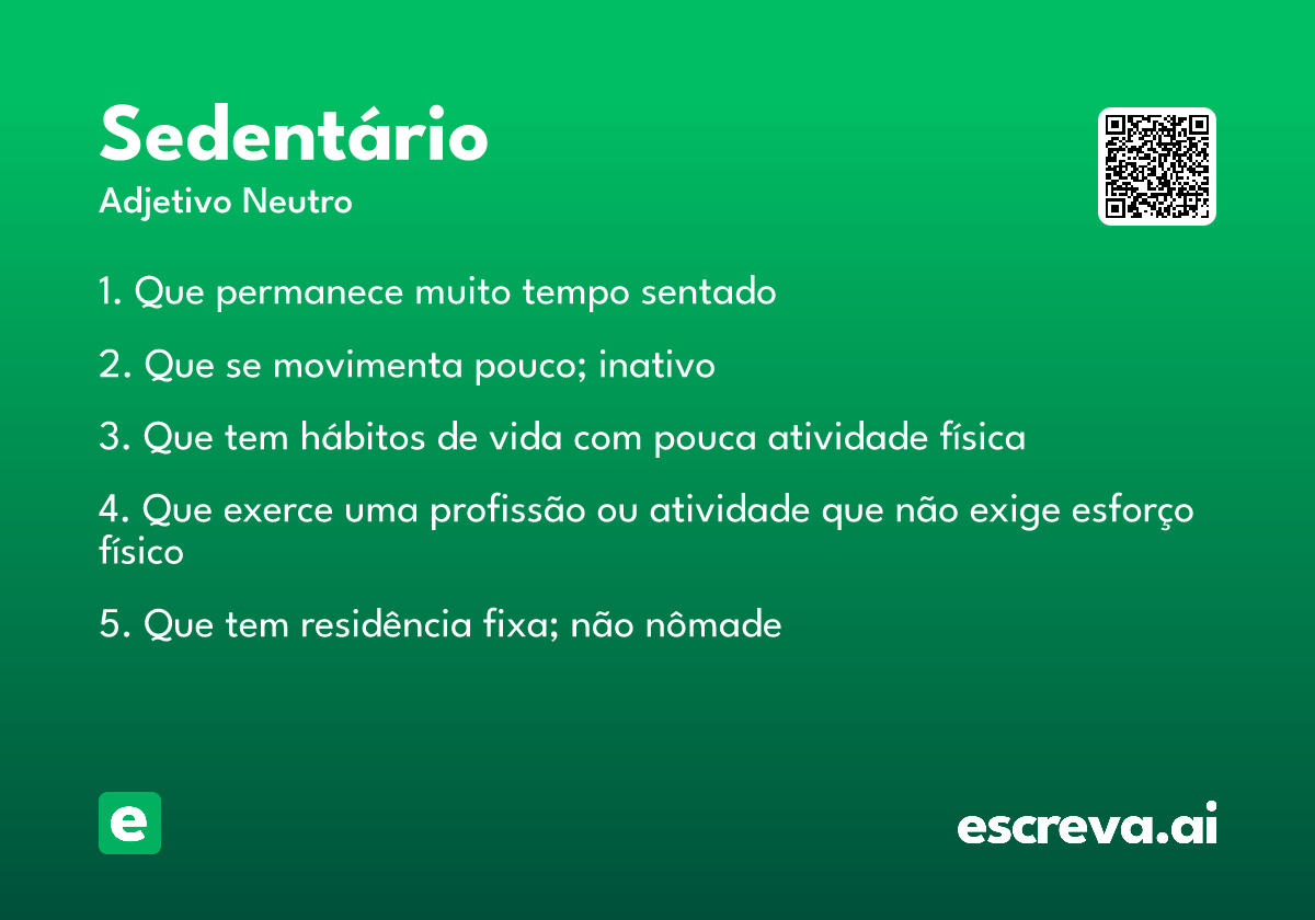 sedentário