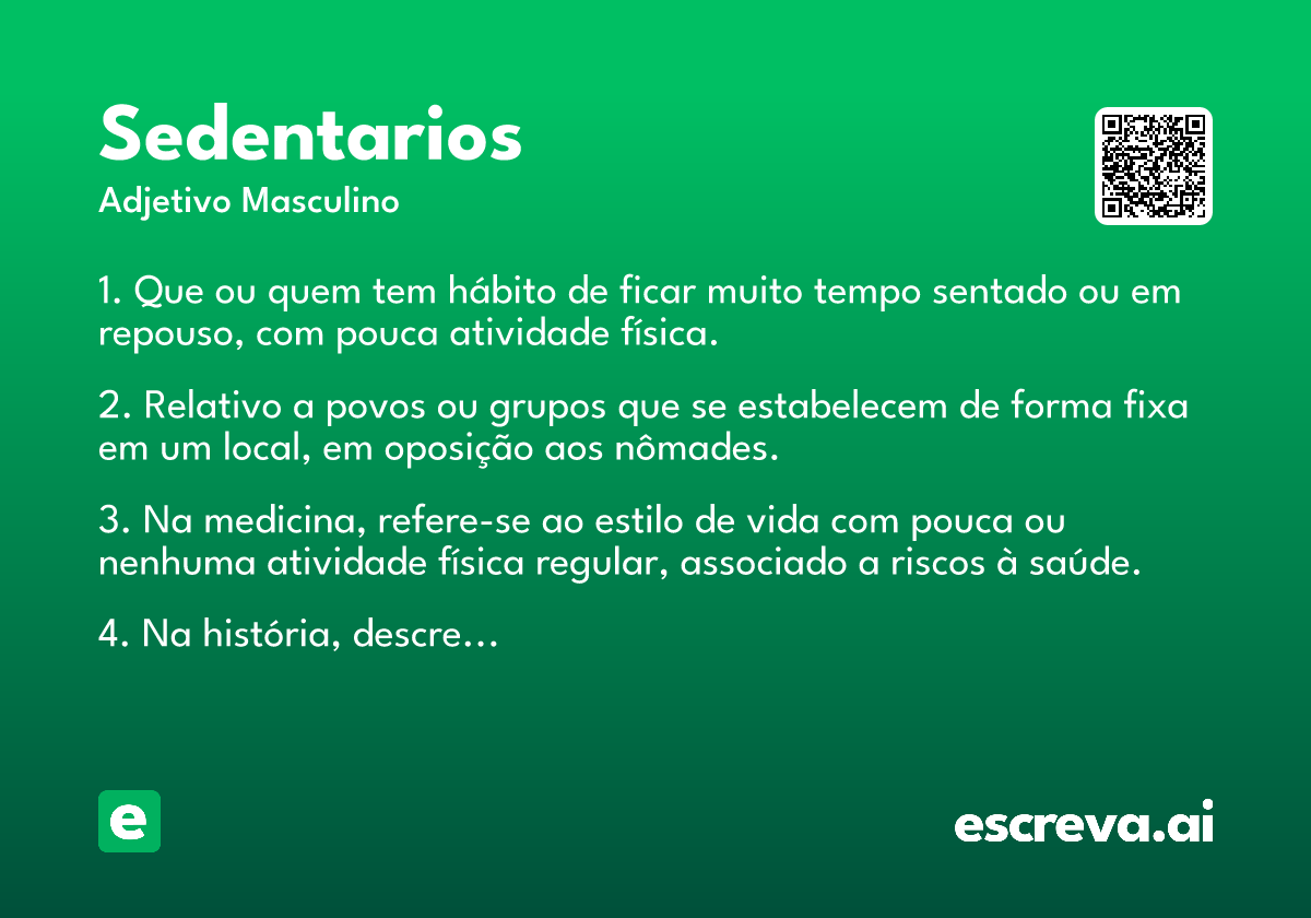 sedentarios