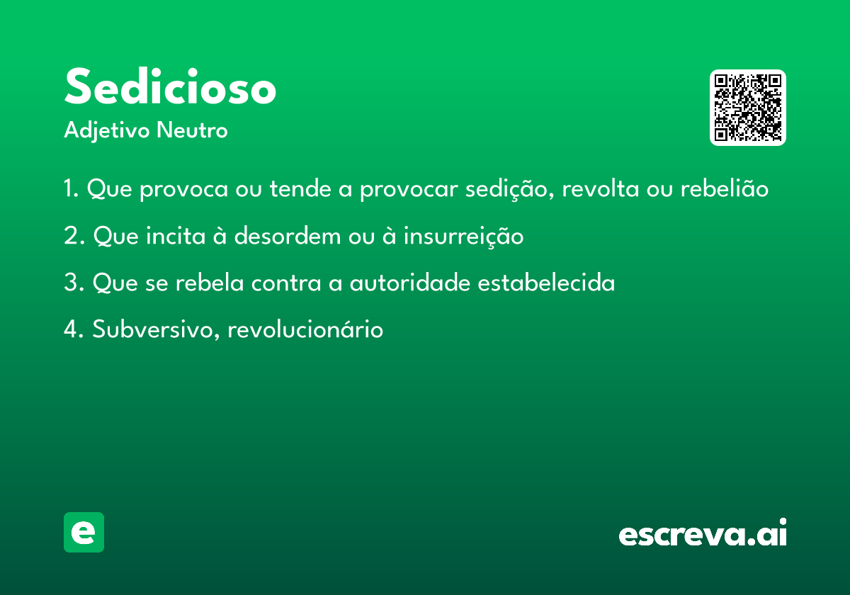 sedicioso