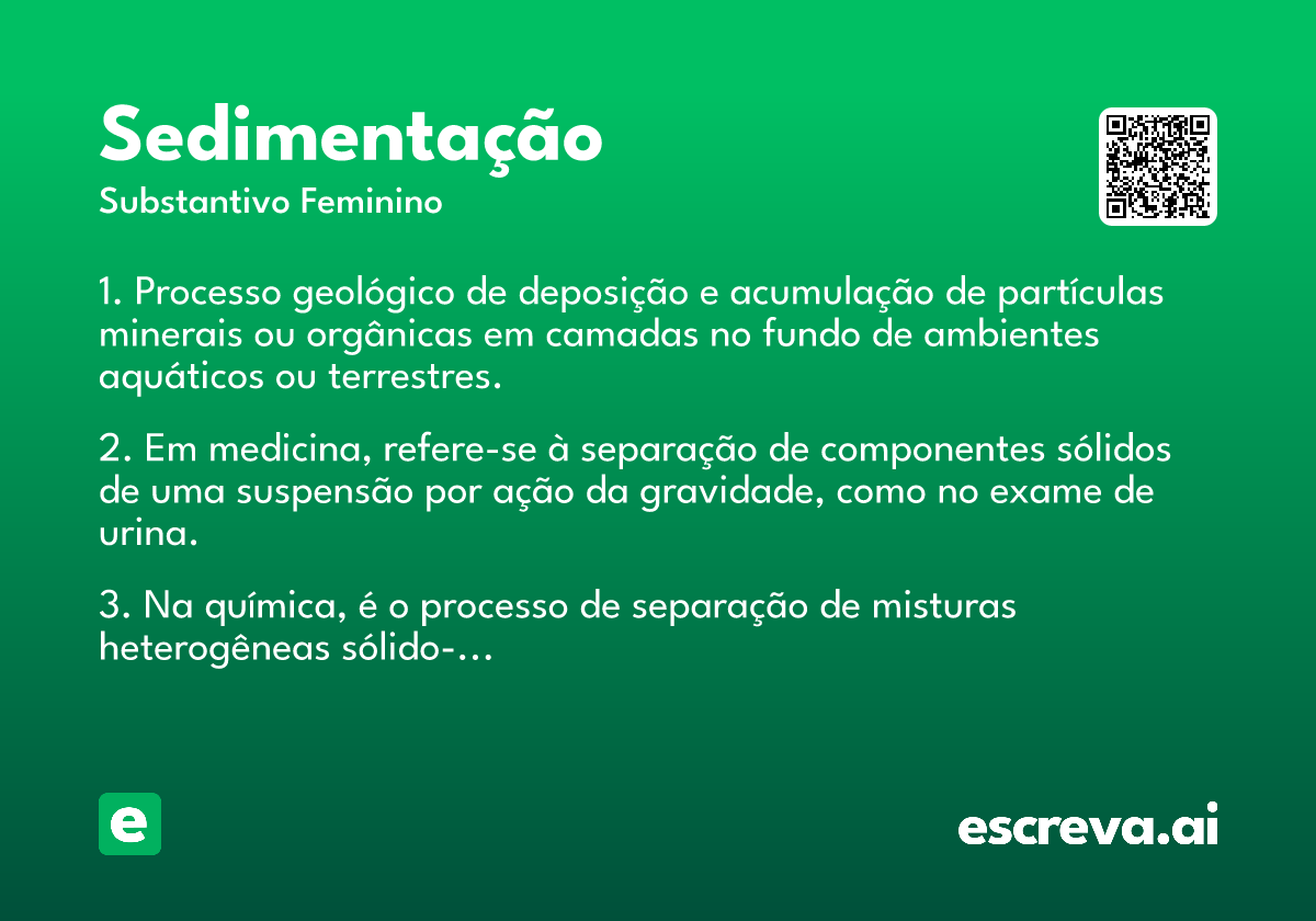 sedimentação
