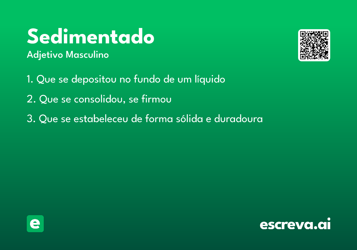 sedimentado