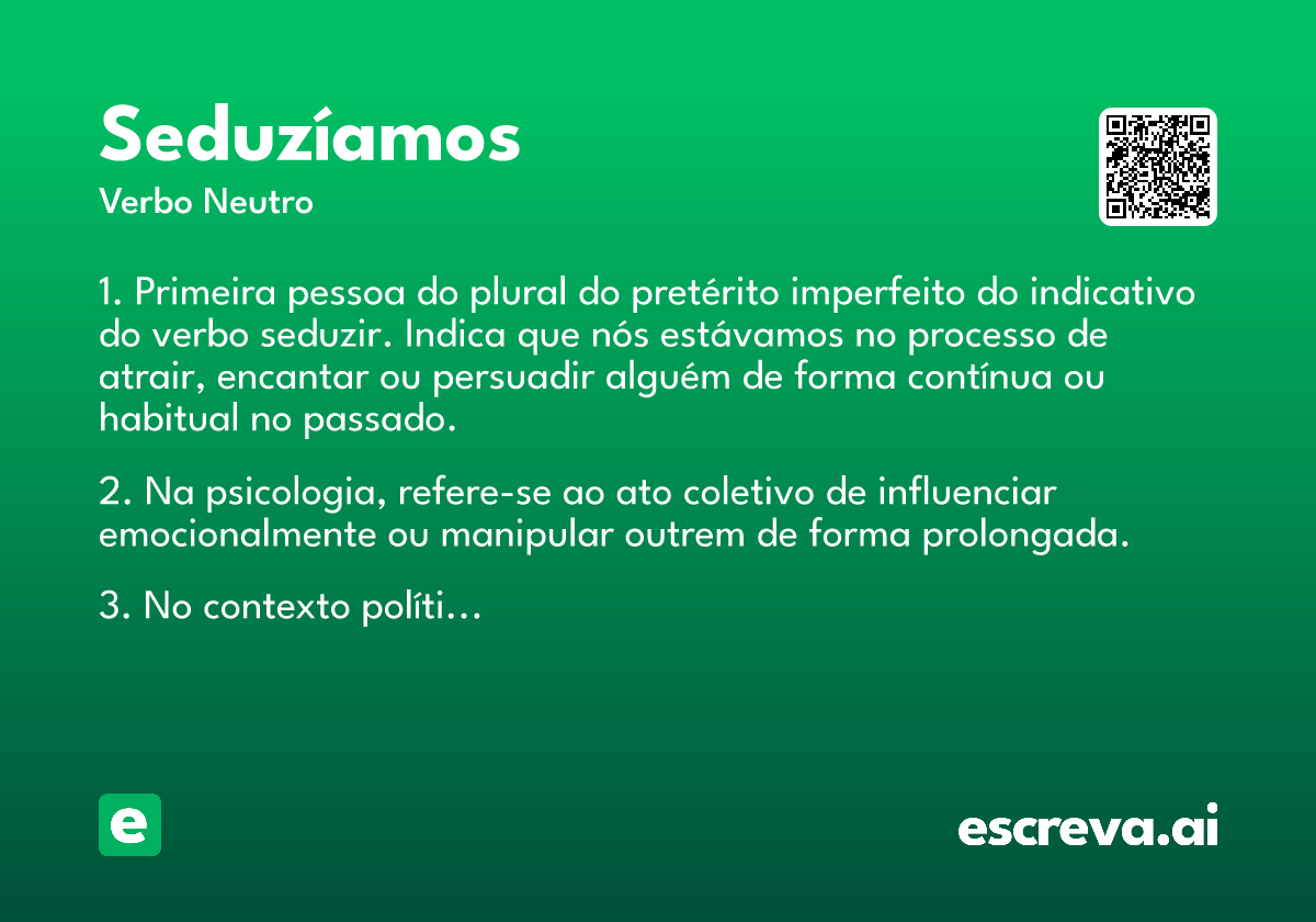 seduzíamos