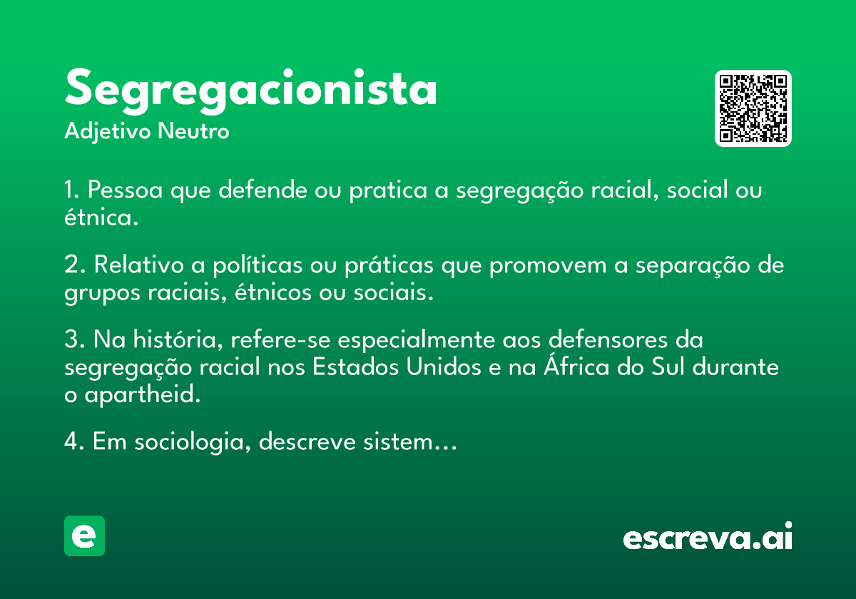 segregacionista