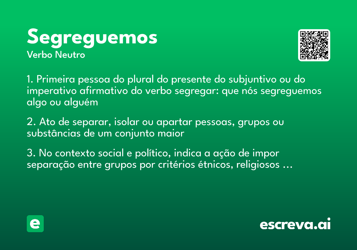 segreguemos