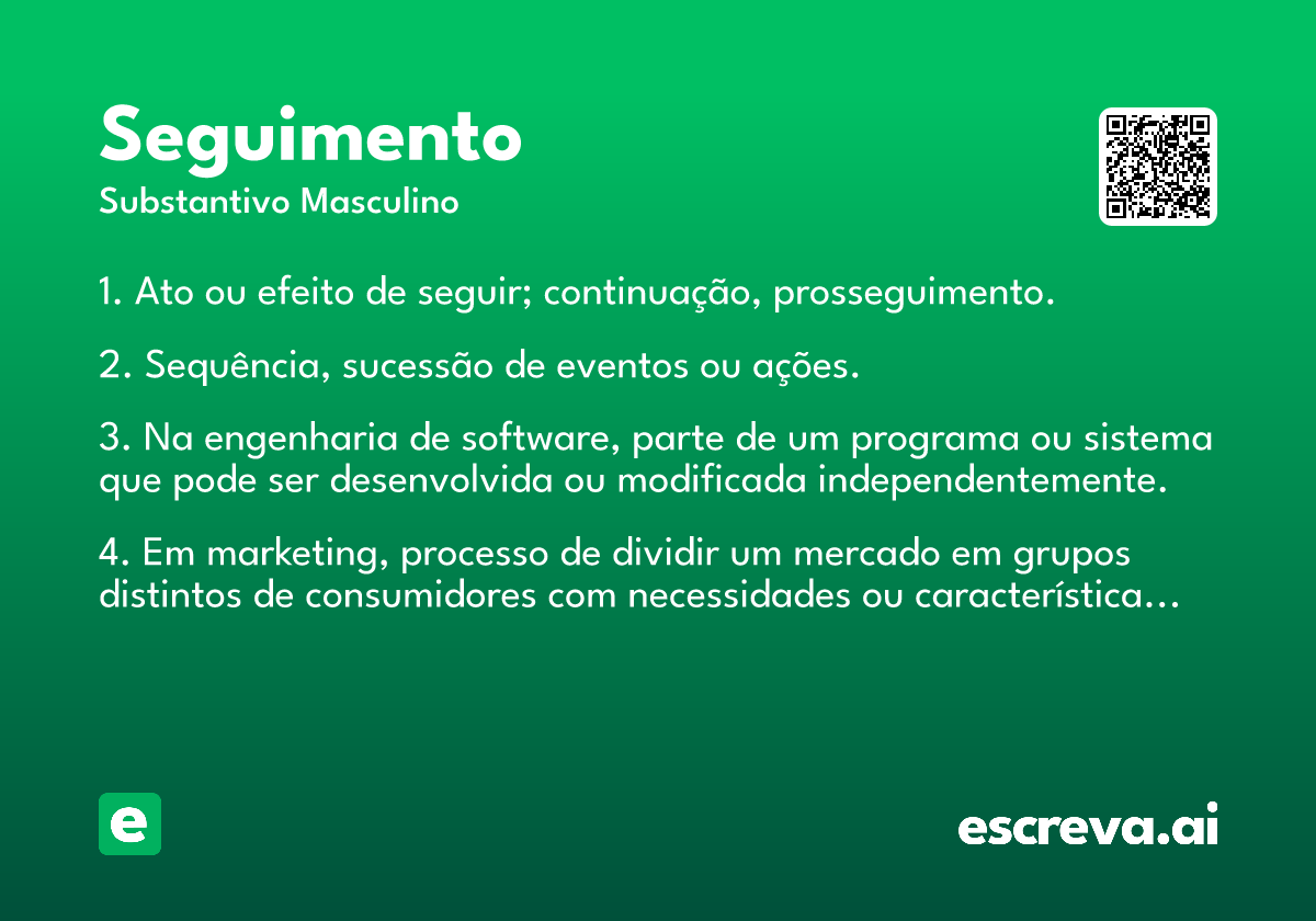 seguimento