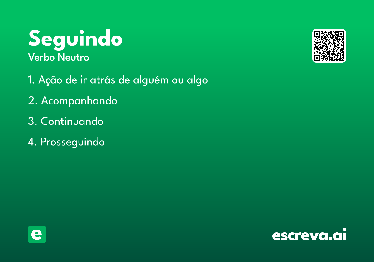 seguindo
