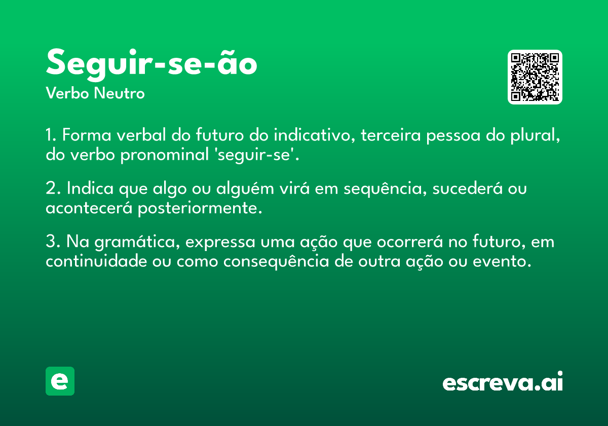 seguir-se-ão