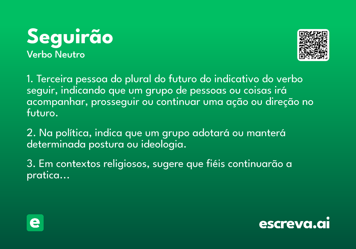 seguirão