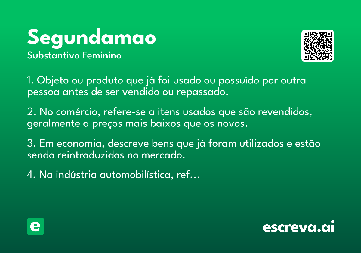 segundamao