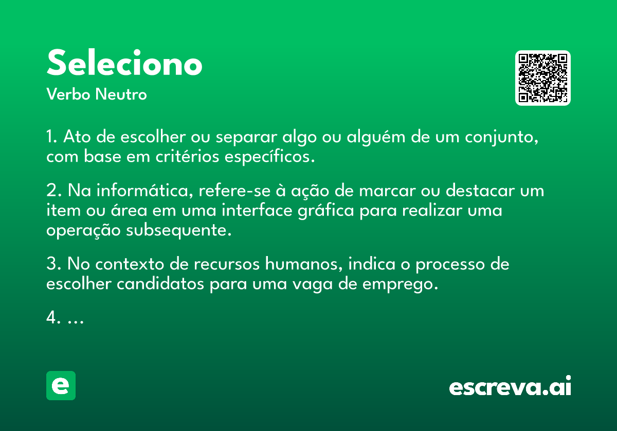 seleciono